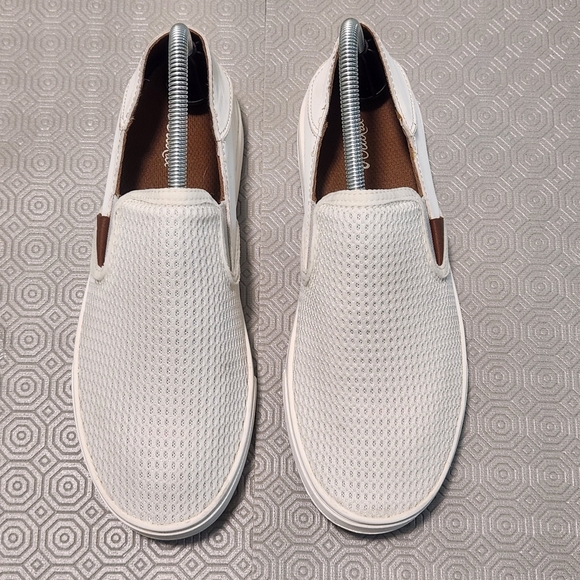 OLUKAI Pehuea Women's Size 9/EU 39 White Mesh Slip-On Drop Heel Comfort Shoes - Picture 5 of 12